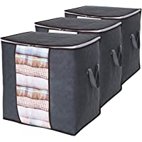 Lifewit Bolsa de Almacenamiento de Ropa de Gran Capacidad con Asa Reforzada Tela Actualizada- Organizador Plegable y…